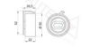 AUTEX 641355 Tensioner Pulley, timing belt